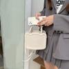 Bolso de Mujer Estilo Galleta 2026 Nuevo de Moda Texturizado Bolso de Mano Pequeño Cuadrado Elegante Versátil con Correa para el Hombro y Cruzado