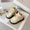 Botas para Niñas Invierno Forradas de Felpa Botines Infantiles Suela Suave Cálidas Botas de Algodón para Bebé Niña Cremallera Botas de Cuero para Niñas Estilo Británico