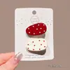 Presilha de Cabelo Infantil Doce Versátil com Laço de Bolinhas para Meninas, Presilha para Franja, Não Danifica o Cabelo, Acessório de Cabelo para Bebês de Alto Valor