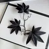 Folhas Simuladas com Cores Ricas, Novas Folhas de Bordo para Fotografia, Adereços de Decoração para Casamentos ao Ar Livre, Artesanato Atacado de Folhas Artificiais