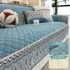 Almofada Acolchoada de Chenille Espessa para Sofá, Capa Universal Antiderrapante para Sofá para Todas as Estações, Almofada de Cobertura Total, Tecido de Cobertura Simples de Inverno