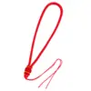 Corda Pendurável de Nó de Abacaxi Tecida à Mão Corda de Alça de Nó Chinês Corda para Enfeite de Carro DIY Acessório Decorativo Acessório de Celular