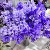 Jacaranda Simulado al por Mayor Planta Verde de Ingeniería Decoración de Arreglo Floral Patio Lila Flor Azul y Morado Accesorios de Fotografía