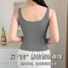 2025 Primavera y Verano Base Interior Chaleco de Banda Ancha para Mujer Pieza Única Almohadilla en el Pecho Encaje Espalda Larga Hermosa Ropa Interior