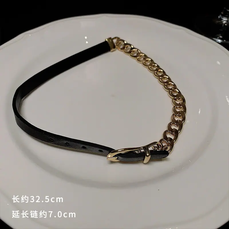 G1318金色链条项链