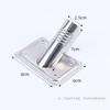 Varilla de Acero Inoxidable 19/22/25mm Cabeza Roscada de Plástico Accesorios para Mopa Anillo de Bloqueo Funda Punta de Torre Conexión Espiral