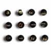Obsidiana de cristal natural direta da fábrica 12 Zodiac contas soltas bronzeamento 12 Zodiac DIY acessórios lote