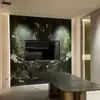 Láminas importadas de mármol verde aguacate natural, al por mayor, para paredes de fondo hechas a medida, encimeras de mesa de comedor y decoraciones de entrada