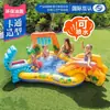 Piscina Inflable Espesa Intex, Piscina de Pesca, Piscina de Pelotas Inflables, Piscina para Bebés Splash, Piscina para el Hogar con Tobogán