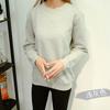 Suéter de Mujer de Terciopelo Imitación de Cordero Grueso con Cuello Redondo Invierno Nuevo Cómodo Cálido Combinable Casual