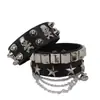 Pulsera Y2k Hip-Hop de Nicho Pulsera Accesorios Estilo Punk Pulsera Joyería Pulsera de Cuero para Baile Callejero para Niñas y Niños PU Moda