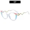 Nuevas Gafas de Sol de Moda Europeas y Americanas con Forma de Serpiente en las Patillas, Gafas de Sol de Alta Gama, Personalidad, Ojo de Gato Tendencia, Gafas Transfronterizas