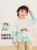 Kaka Panda Roupas Infantis Camiseta de Algodão Puro Manga Longa para Meninos Roupa de Outono para Meninas Camada Base de Outono Infantil Top de Bebê Tendência