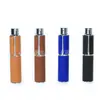Botella Recargable de Perfume de Cuero Giratoria de 10 ml, Botella Spray Portátil de Viaje de Alta Gama, Botella de Muestra Cosmética