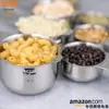 Conjunto de 13 Peças de Copos e Colheres Medidoras de Aço Inoxidável Transfronteiriço com Placa de Escala, Utensílios de Cozinha, Venda Direta para Conjunto de Ferramentas de Panificação Caseira