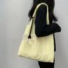 Dopamina cor lona saco de ombro mulheres fino estudante bolsa escolar fresco estilo fada grande capacidade saco plissado