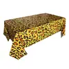 Mantel de Fiesta con Estampado de Leopardo Transfronterizo Decoración Mantel Desechable con Textura de Cebra Impermeable Resistente al Aceite Mantel con Temática Animal para Fiestas