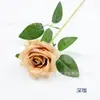 Rosa Europeia Pequena Simulada Flor Artificial de Seda de Galho Único Estilo Europeu Decoração de Casa Sala de Estar Decoração Suave Comercial Arranjo de Flores de Fundo para Casamento