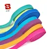 Banda elástica gruesa de 1 cm de doble cara cepillada de colores para ropa, diadema deportiva antideslizante, cinta elástica de alta elasticidad de Spandex