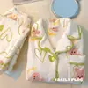 Pijama Nuevo para Mujer Otoño e Invierno Coral Fleece Lindo Dibujo Animado Cardigan con Solapa de Estudiante para Chica Ropa de Casa Traje Franela