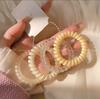 Estilo Coreano Niña Alta Calidad Uva Coco Ola Punto Línea Telefónica Anillo para el Cabello Verano Fresco Todo Fósforo Cuerda para la Cabeza Goma Sin Costuras Tendón