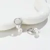Brincos Duplos de Pérola em Forma de Cabaça Elegantes Franceses, Brincos, Brincos para o Dia a Dia, Brincos de Nicho de Alta Qualidade, Temperamento Fashion Atacado