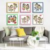Los fabricantes envían Llamada de amor de Punto de Cruz para dos pájaros sala de estar dormitorio pintura decorativa pequeña material DIY venta al por mayor
