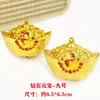 Torre plegable Palabra de fortuna festiva Yuanbao Pez Nudo chino Accesorios Ábaco Monedas de cobre DIY Hecho a mano Boda Colgante personalizado Al por mayor