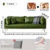 Sofá de Cuero Vintage, Estilo Minimalista de Lujo Ligero Italiano, Adecuado para Sala de Estar, Recepción, Apartamento de Alquiler, Espacio Pequeño, Sofá Recto Casual de Tres Plazas