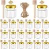 Amazon Sellado 45 Botellas de Vidrio Hexagonales para Miel Botellas para Mermelada Botellas para Salsa Picante Juego de Botellas Vacías Mini Dispensadoras de Miel
