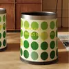 Papelera Vintage de Cuero Estilo Francés Operada con el Pie para Casas de Huéspedes, Alto Valor Estético, Doble Capa con Cubo Interior, Gran Capacidad, Pedal con Tapa