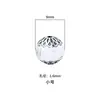 Plata S925 Retro Cepillada Flor de Seis Pétalos Espaciador Sombreado Plata de Ley Tailandesa Hecha a Mano Plata Accesorios para Cuerda Trenzada DIY Material