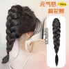Peluca Trenzas Coleta Clip para Mujer Coleta Alta Cabello Largo Rizado Nuevo Estilo Chino Trenzas Cabello Artificial Natural Trenzas Populares