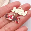 Acessórios para Joias DIY Liga Esmaltada Série Dia dos Namorados Buquê de Corações Pingentes Pulseiras Colares Chaveiros Charms