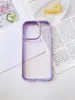 Funda Móvil Dos en Uno con Borde de Color Ranurado Adecuada para S25Ultra Samsung S24 Marco Grande Material Acrílico Transparente A56