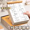 Caderno de Rascunho Espesso com Divisórias, Papel Kraft Rasgável, Papel em Branco para Alunos do Ensino Fundamental II, Papel de Rascunho para Alunos do Ensino Fundamental II