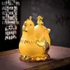Juego de Vino Cerámico Jingdezhen 2.5kg Frasco Vacío Botella Doce Animales del Zodiaco Arena de Terciopelo Dorada Caja de Regalo Relleno Sellado Adornos para Juego de Vino
