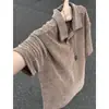 Camisa Polo de Verano para Hombre Estilo Americano con Patrón de Escamas de Dragón Gaviota Cuello en V Manga Corta Seda Helada Transpirable Cuello con Solapa Corte Limpio Manga Corta