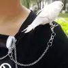 Cadena retráctil Parrot manos libres Ardilla Mascota Correa exterior para pájaros Piel de tigre Fénix negro Cuerda conveniente para pasear pájaros al aire libre