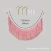 Bolsa de Red para Juguetes Cuerda de Algodón Tejida a Mano Juguete de Peluche Bolsillo de Pared Borla Decorativa Bolsa de Almacenamiento para Juguetes Bolsillo de Red para Colgar en la Pared
