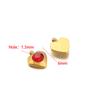 Transfronterizo Nuevo Color Hao Piedra Adorno Colgante Cuentas Hexágono Corazón de Durazno Flor Piedra Cuadrada Adorno Accesorios