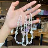 Lanyard Original para Teléfono con Lazo de Corazón Cadena de Cuentas Hecha a Mano Cadena para Teléfono Colgante DIY Encanto para Bolsa de Cámara CCD