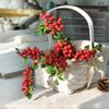 Arándano arándano artificial Rama de fruta falsa fruta silvestre frijol rojo fruta accesorios de fotografía flor artificial pastoral