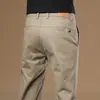 Ropa Popular para Hombre / 2026 Primavera y Otoño Nuevo Algodón Elástico Versátil Ligero Negocios Recto Delgado Casual Pantalones Largos para Hombre