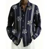 2026 Primavera y Otoño Amazon SHEIN AliExpress Nueva Moda Transfronteriza Camisa Cárdigan Estampada en 3D Top para Hombre
