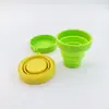 Taza de Agua Plegable de Silicona, Vaso para Enjuague Bucal de Viaje, Vaso Portátil Plegable y Retráctil para Cepillo de Dientes para Exteriores, Vaso Plegable