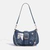 Nuevo Estilo Chica Hot Estrella Jean Bolso de Axila Retro Nicho Cartel Inglés Americano Bolso de Cadena Bolso de Hombro para Mujer