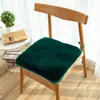 Cojín de silla de imitación de piel de conejo, cojín de felpa engrosado de invierno para silla de comedor, cojín para glúteos de oficina para estar mucho tiempo, cojín para asiento de taburete doméstico para estudiante