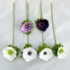 Nuevo producto transfronterizo: flor de anémona individual artificial para decoración de pared de flores de boda y estudio fotográfico, accesorios para escaparates de centros comerciales