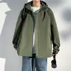 Jaqueta Camuflada de Outono Masculina Enbu para Uso Externo Casual Versátil Esportiva Funcional Tendência Marca Estilo Americano Jaqueta com Capuz Roupa de Exterior Masculina